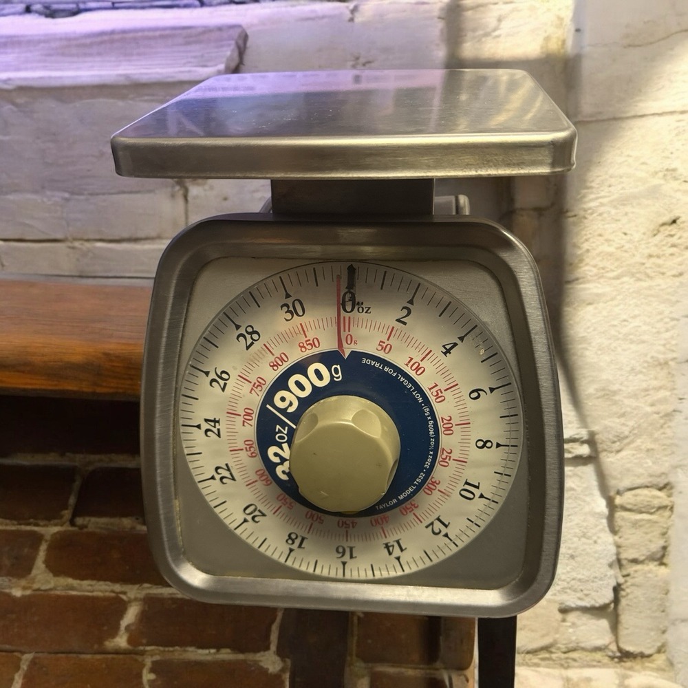 TAYLOR TS325 5012 V0760 Dial Scale SS,32 oz Weight Cap Silver *read‎